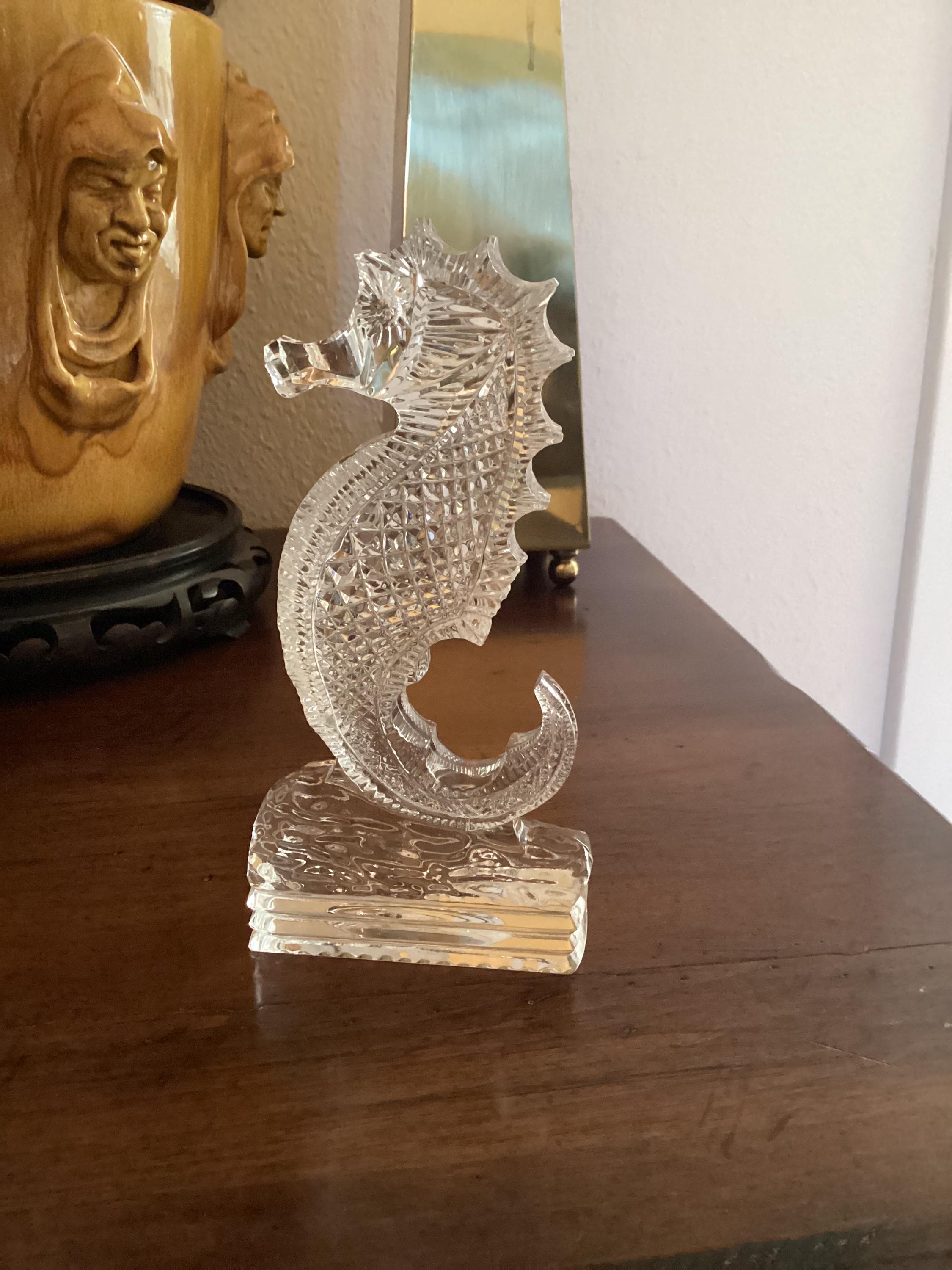 Waterford Crystal Seahorse 7”