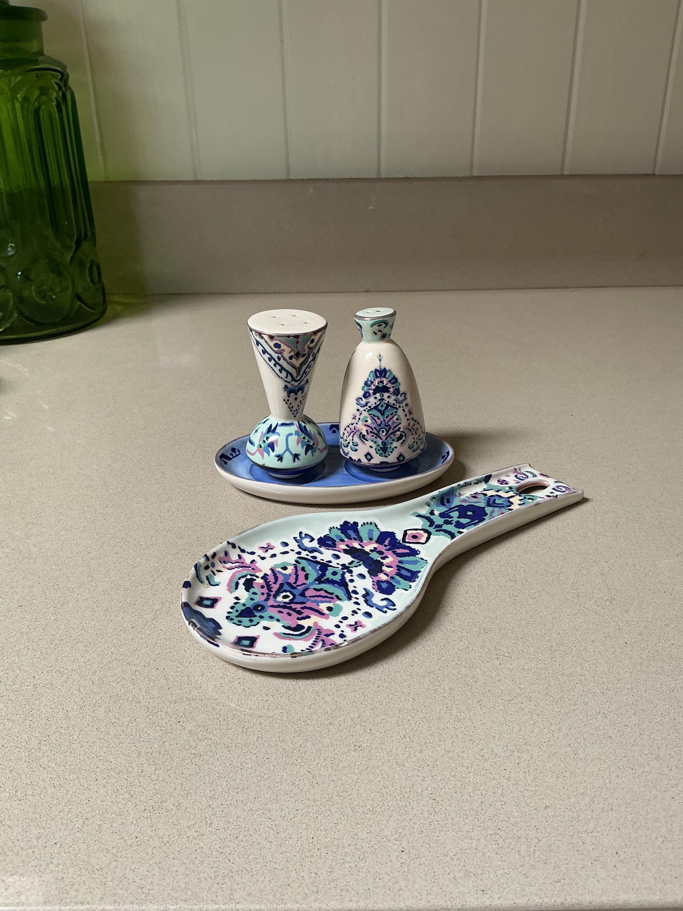 Anthropologie★ビストロタイル★ロングプレート　トレイ The Bistro Tile Stoneware Cheese Platter | AnthroHome