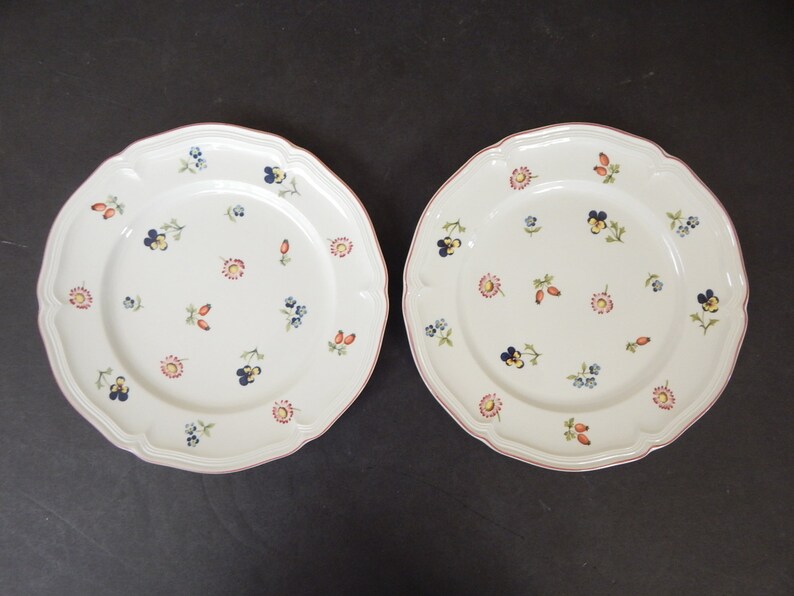 Bowls Home Living Villeroy Boch Petite Fleur Salad Or Dessert Or Bread Plate 8 14 Inches Darling Rustic French Country Style In Colorful Floral Pattern