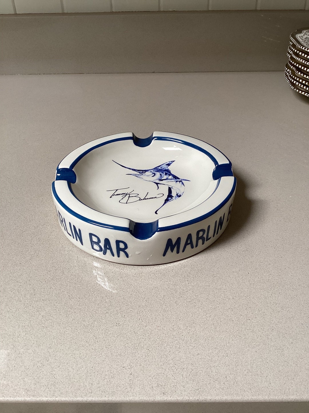 Tommy Bahama Marlin Bar Cigar Ashtray Etsy