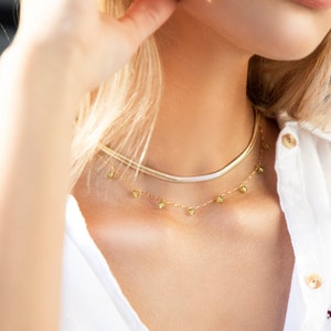 August Peridot Birthstone Necklace