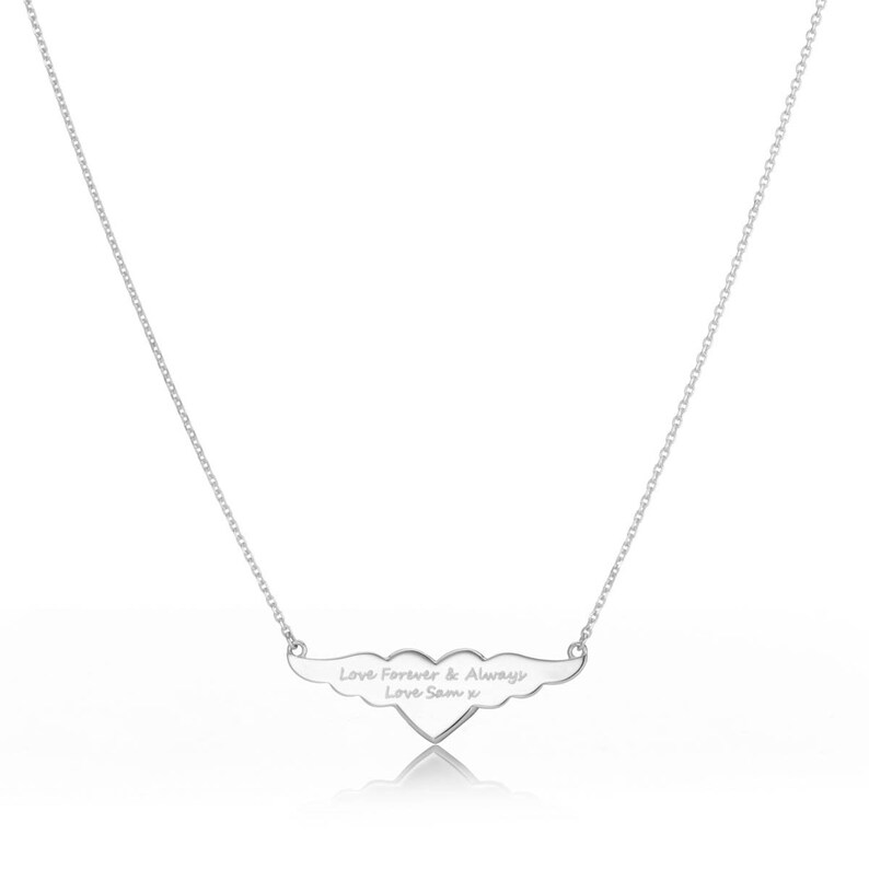 Wings Of Love Heart Pendant Necklace image 5
