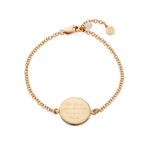 Personalised Engraved Disc Bracelet image 3