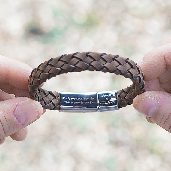 Men Bracelet with Name Beads