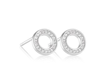 Circle Pierce / サークル スタッド ピアス シルバー925【it's