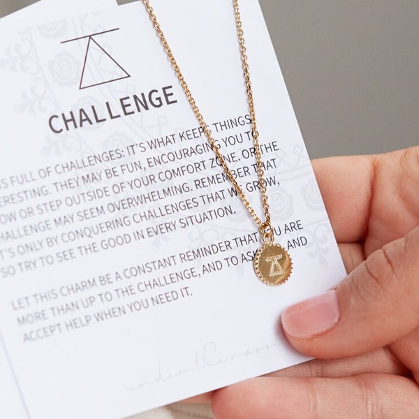 Personalised 'Challenge' Reminder Necklace
