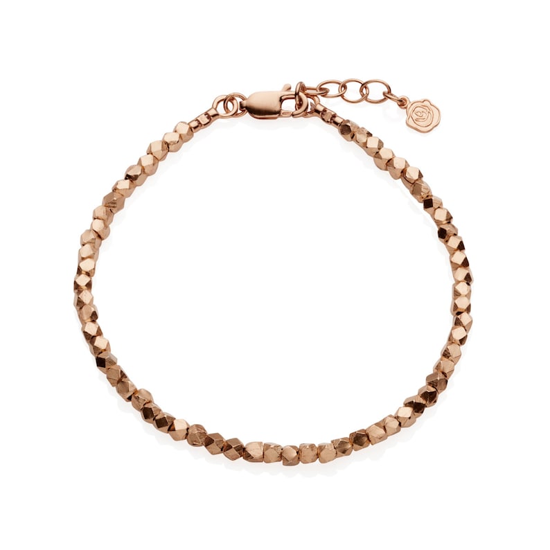 Gold Wrap Bracelet Gold Nuggets Beads Rose Gold Bracelet Etsy UK