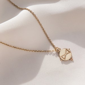 Collier de rappel 'Reflect' personnalisé, bijoux à message de motivation, bijoux d'inspiration, bijoux avec cartes
