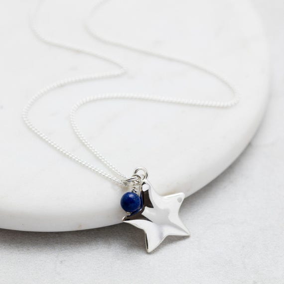 Girl S Silver Star Pendant Handmade Organic - Large Star Pendant Uk Girl S Silver Star Pendant Handmade Organic - Large Star Pendant Uk