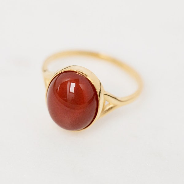 Carnelian Vitality, Creativity & Positivity Ring