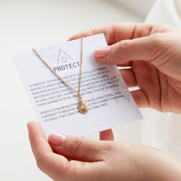 Personalised 'Protect' Reminder Necklace