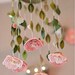 Flower mobile - Blush - Felt flower mobile chandelier