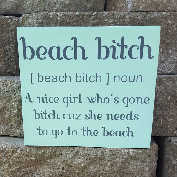 Funny Beach Sign, Beach Gift, beach decor, Beachy sign, beach wood sign, coastal signs wood, beach house decor, Beach Bar Sign, Midwest Gift
