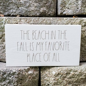 Fall Tiered Tray Decor, Coastal Fall Decor, Beach Tiered Tray Decor, Beach House Decor, Beach Sign, Fall Sign, Coastal Cottage, Small Sign