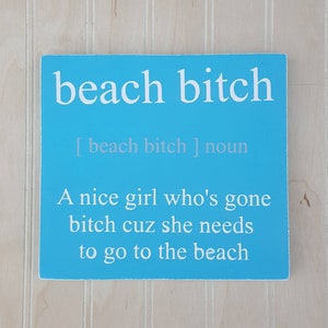 Funny Beach Sign, Beach Decor, Beach Wall Art, Beach Signs on Wood ...