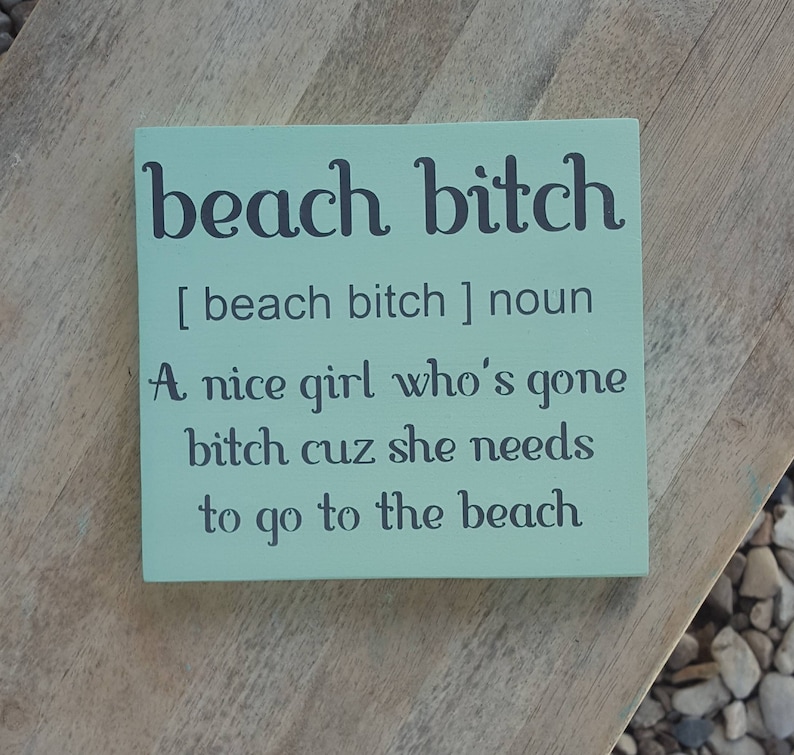 Funny Beach Sign Beach Gift beach decor Beachy sign beach Etsy