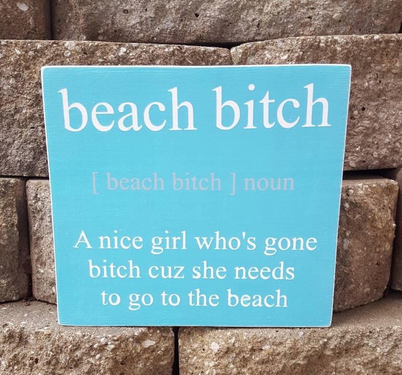 Funny Beach Sign Beach Decor Beach Wall Art Beach Signs on Etsy