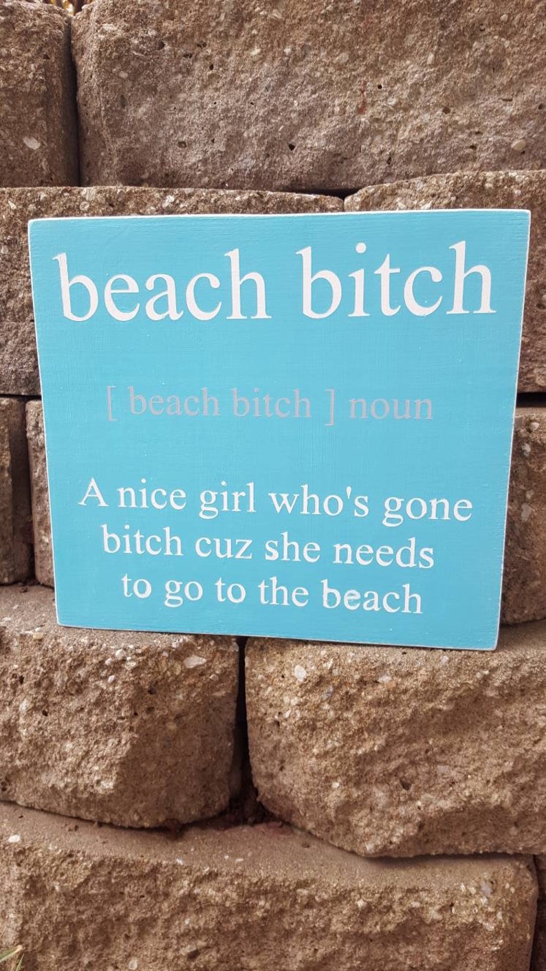 Funny Beach Sign beach decor beach wall art beach signs on Etsy