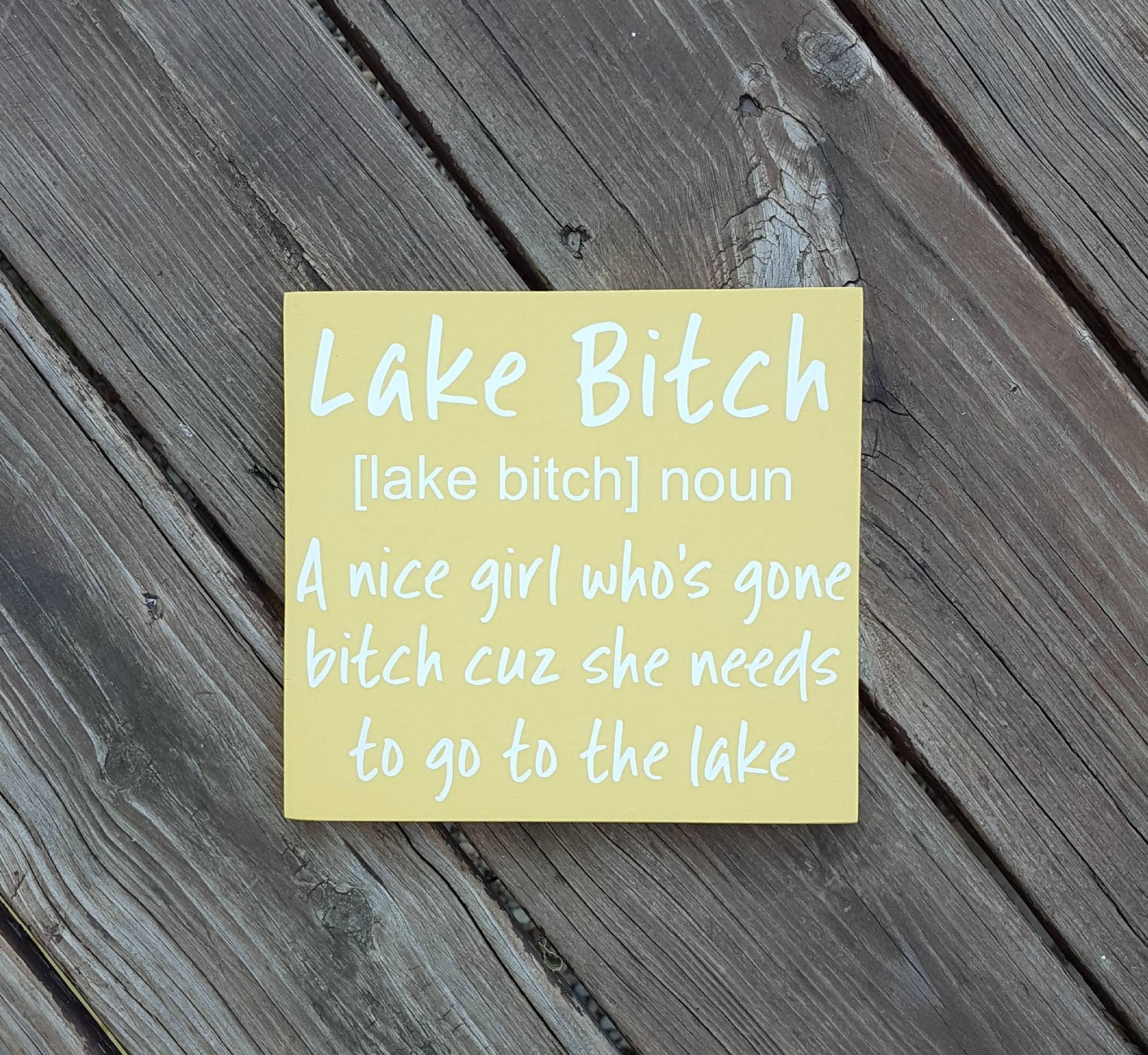 Funny Lake Sign Lake Decor Lake House Decor Lake Life Lake | Etsy