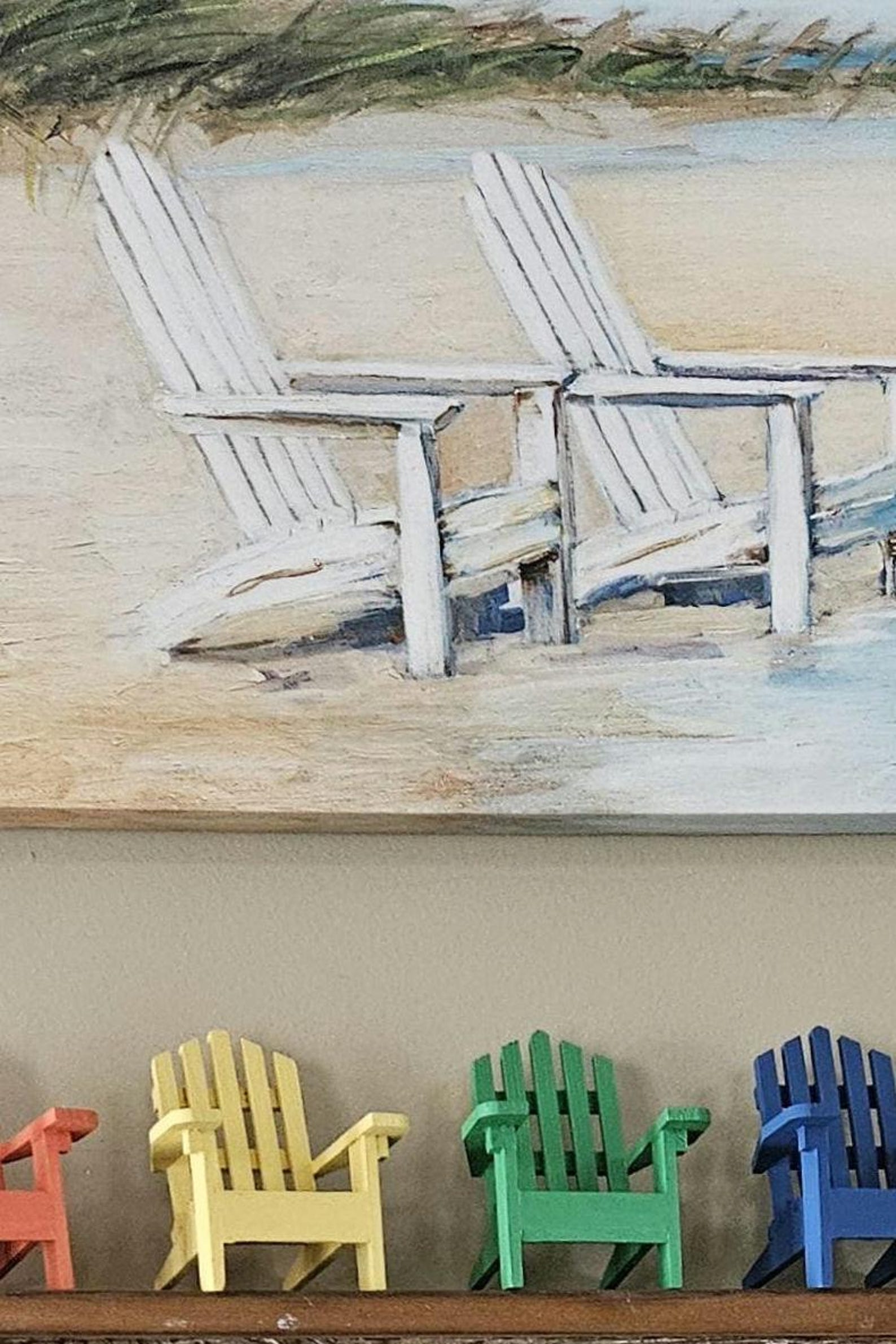 Mini Adirondack Chair: Colorful Beach House Tiered Tray Decor - Etsy