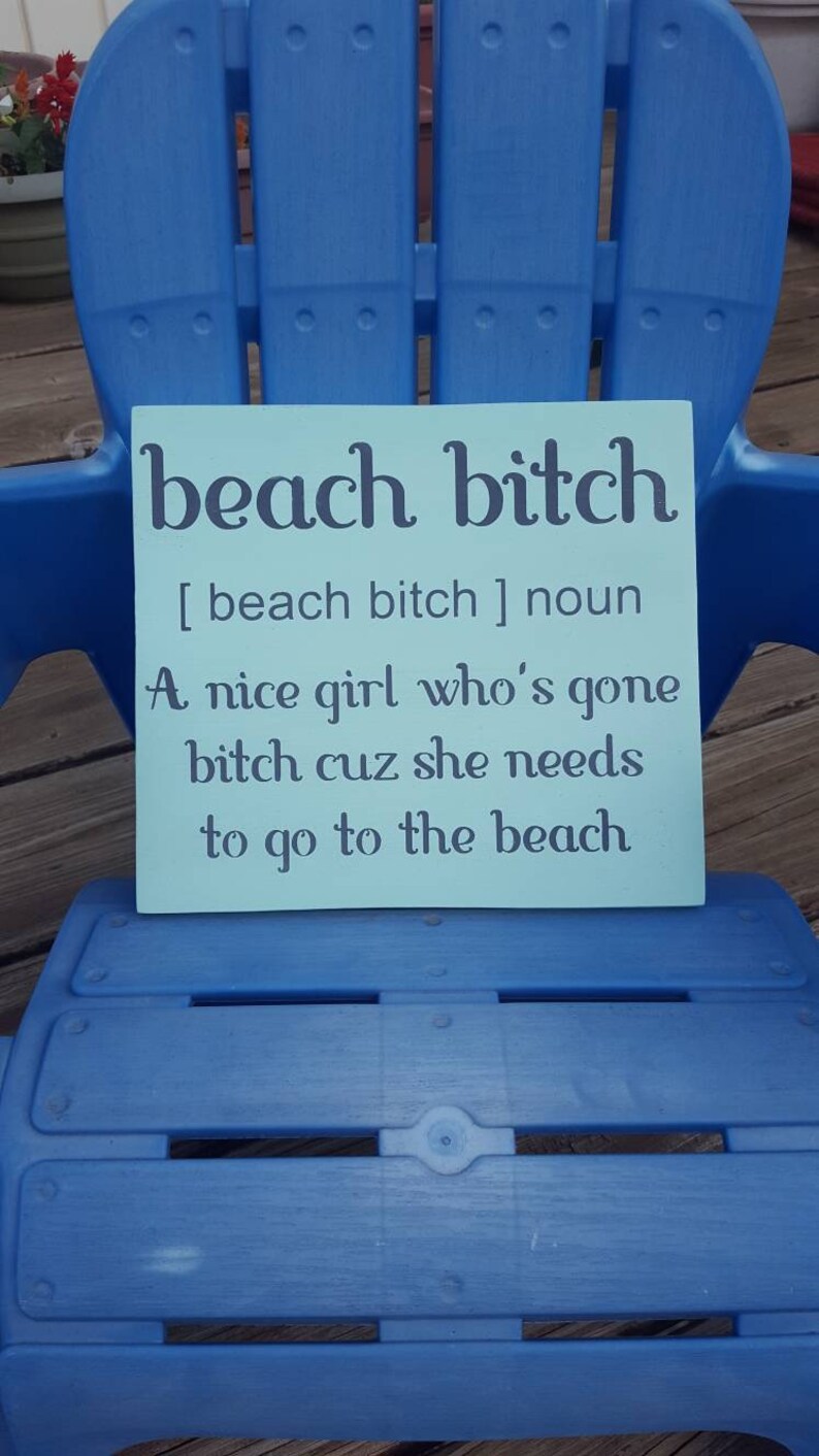 Funny Beach Sign Beach Gift beach decor Beachy sign beach Etsy