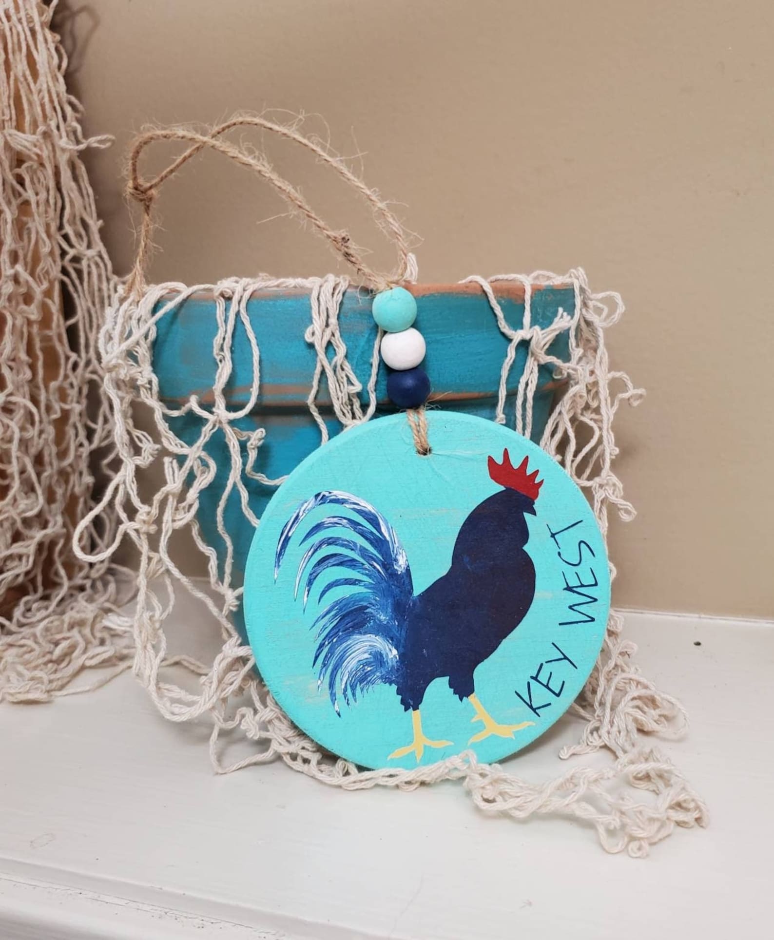 Key West Ornament Rooster Tiered Tray Decor Wedding Favor. Etsy