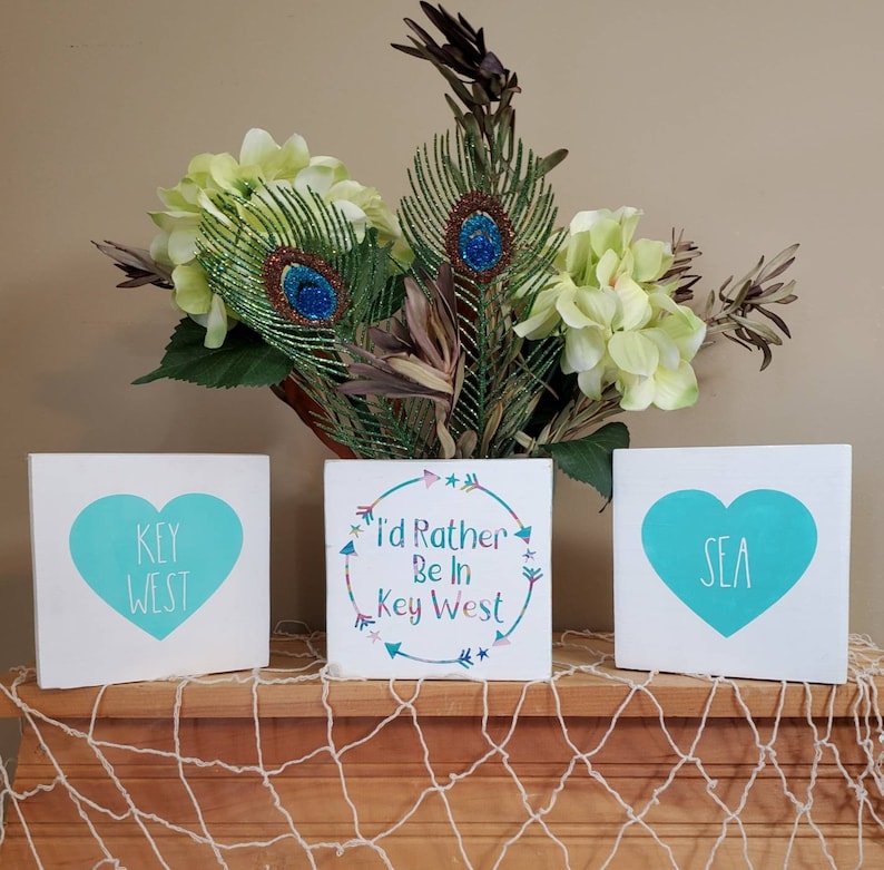 Key West Sign Beach Gift Key West Art Key West Gift Key Etsy