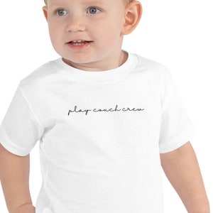 Play Couch Crew TODDLER-SIZE T-Shirt, Play Couch Mom Toddler Shirt, Boy Mom Shirt, Mom Gift, Girl Mom Shirt, Kid&#39;s Tee, Children&#39;s Shirt