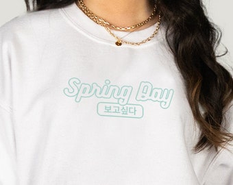 Vårtröja, K-pop-tröja, K-pop-merchandise, K-pop-tröja, K-pop-rundkrage, koreansk tröja, unisex-tröja, K-pop-present, koreansk pop