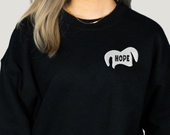 Embroidered Jack Sweatshirt, Hope, More, in the Box, K pop Sweatshirt, K pop Merch, K pop T-Shirt, Cypher, K pop Gift, Subtle K pop Shirt