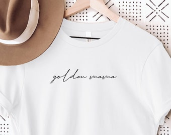 Camiseta Golden Mama, Camiseta Golden Retriever, Regalo Golden Retriever, Camiseta Golden Retriever, Camiseta Perro Mamá, Golden Retriever, La Vida es Dorada