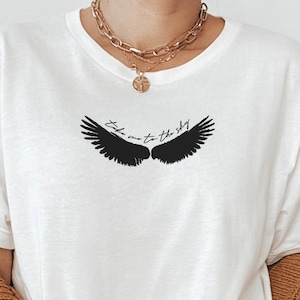 Wings Take Me to the Sky T-Shirt, Wings Shirt, Subtle K pop Shirt, K pop Merch, K pop T-Shirt, Love Yourself, K pop Gift, Daechwita Shirt