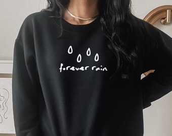 Forever Rain-tröja, K-pop-tröja, K-pop-merchandise, K-pop-tröja, K-pop-rundkrage, koreansk tröja, unisex, K-pop-present, koreansk pop