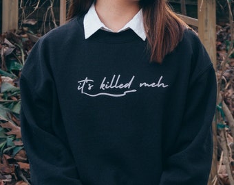 Bluza z nadrukiem "It's Killed Meh", bluza z nadrukiem "Czarodziej", bluza z nadrukiem "Wąż", bluza unisex, bluza z okrągłym dekoltem, koszulka z nadrukiem "Wąż", koszulka z nadrukiem "Czarodziej", koszulka ze szkoły "Czarodziej"