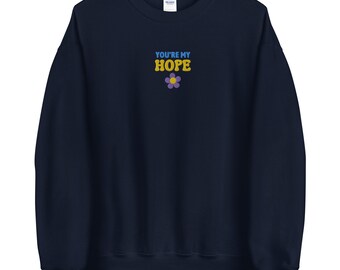 Embroidered Hope Sweatshirt K Pop Sweatshirt K Pop Merch K Etsy