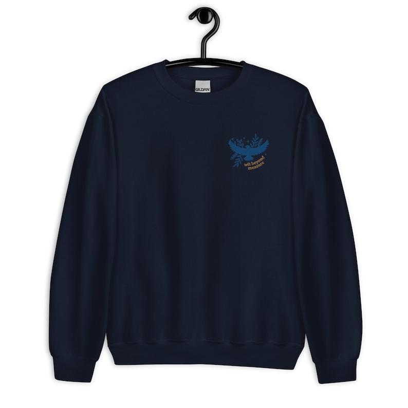 Wit Beyond Measure Embroidered Sweatshirt, Eagle Sweatshirt, Wizard House Shirt, Wizard School Sweatshirt, Magic School, Unisex Crewneck