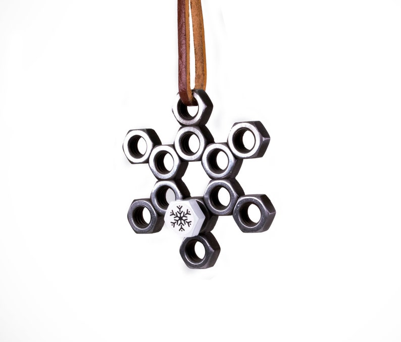 Hex Nut Snowflake Christmas Tree Ornament Etsy