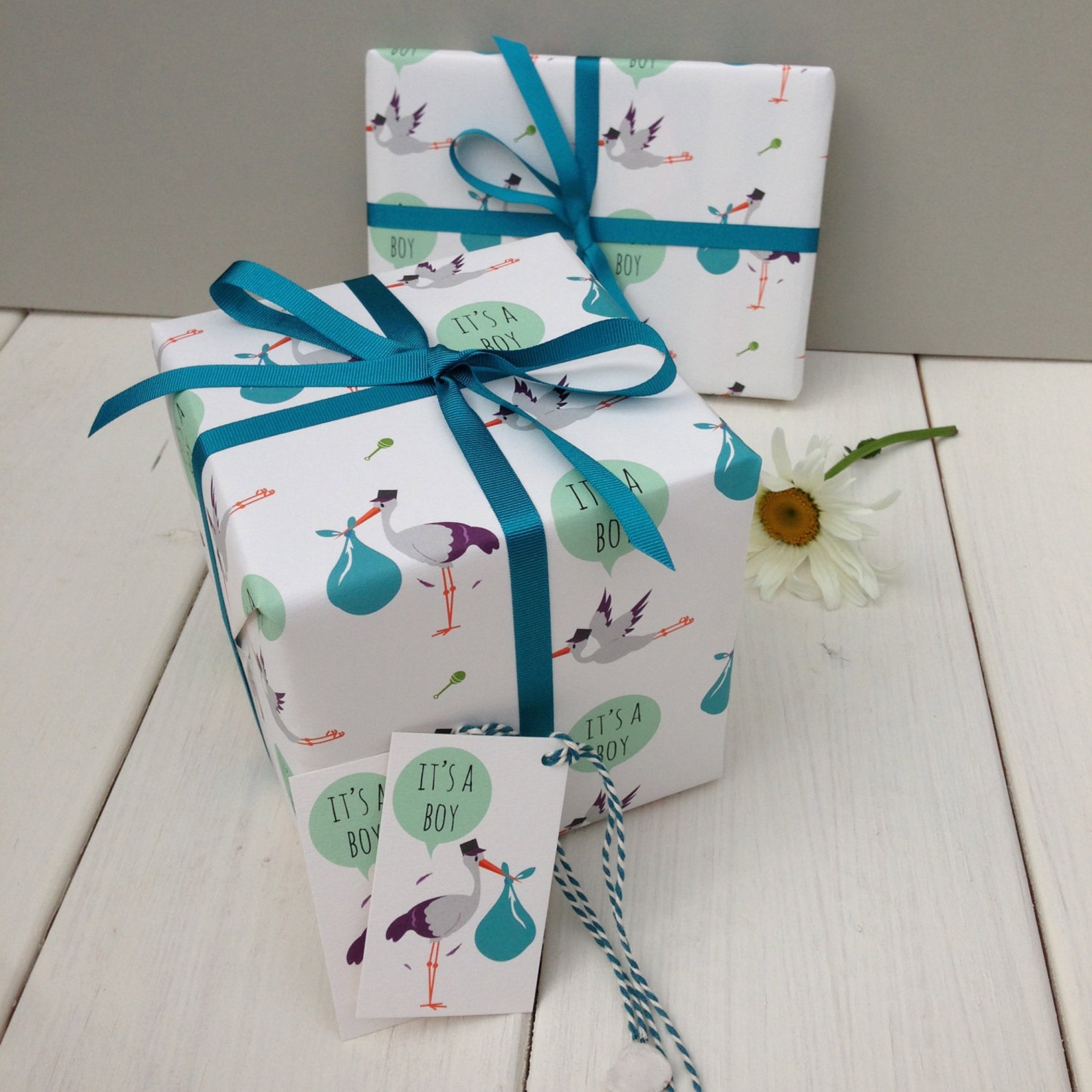 Baby Boy Gift Wrap Etsy