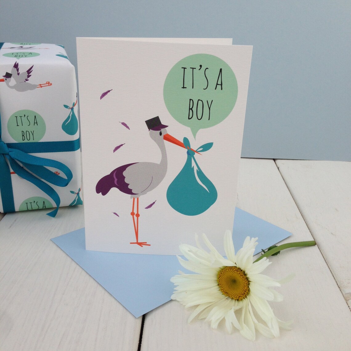 Baby Boy Gift Wrap Etsy