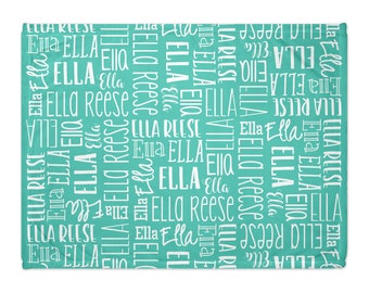 Personalized Name Blanket - Custom Colors & Fonts