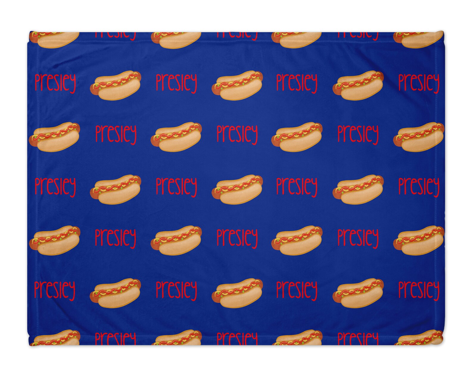 Personalized Hot Dog Blanket With Name Custom Font and Etsy