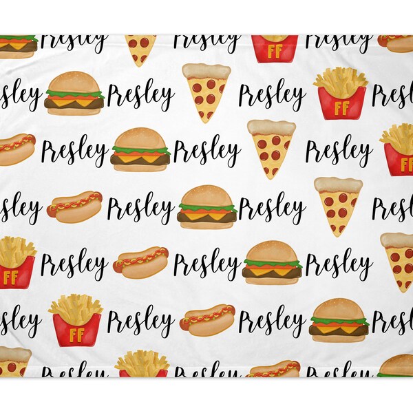 Pattern Print Fastfood Blanket