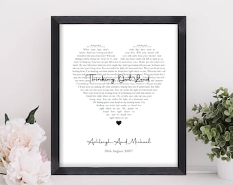 Custom Song Lyric Wedding Gift, Paper Wedding Anniversary Gift, Gift For The Couple, Lyric Wall Art, Our Song, First Dance, Wall Decor