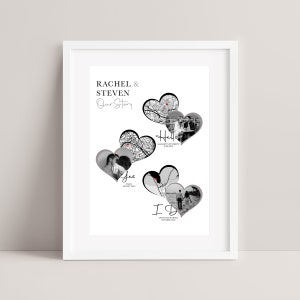 Personalisiertes Jubiläumsgeschenk - Metaged Engagiert Verheiratet | Karte Geschenk für ihre Frau Mann Freundin | Hochzeit Valentinstag Geschenk für Sie Ihn