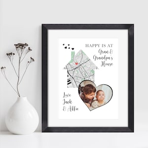 Carte personnalisée cadeau pour grand-mère et grand-mère | Cadeau pour les grands-parents | Carte personnalisée et cadeau photo | Cadeau personnalisé de petits-enfants