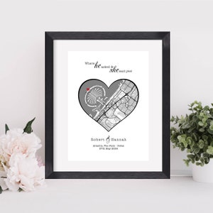Verlobung Karte Geschenk | Engagement Druck | Engagiert in Dubai | Paare Geschenk | Personalisierte Landkarte | Verlobungskarte | Beliebige Karte Print