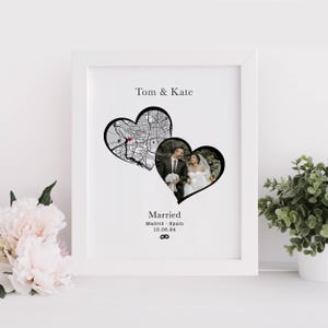 Hochzeit Karte Geschenk für Paar |  Personalisierte Karte Geschenk | Paare Geschenk | Personalisierte Karte Fotodruck | Jubiläumsgeschenk | Hochzeitsfoto