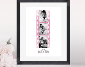 Personalised Photo Gift, Custom Print for Mum Dad, Birthday gift Dad Mum, Mothers Day Gift for her Photo Family Gift, Valentine Gift