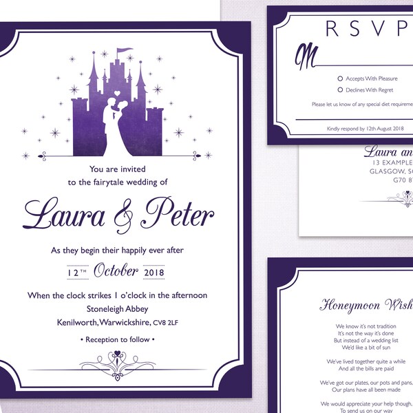 Printable Wedding Invitation - Etsy UK