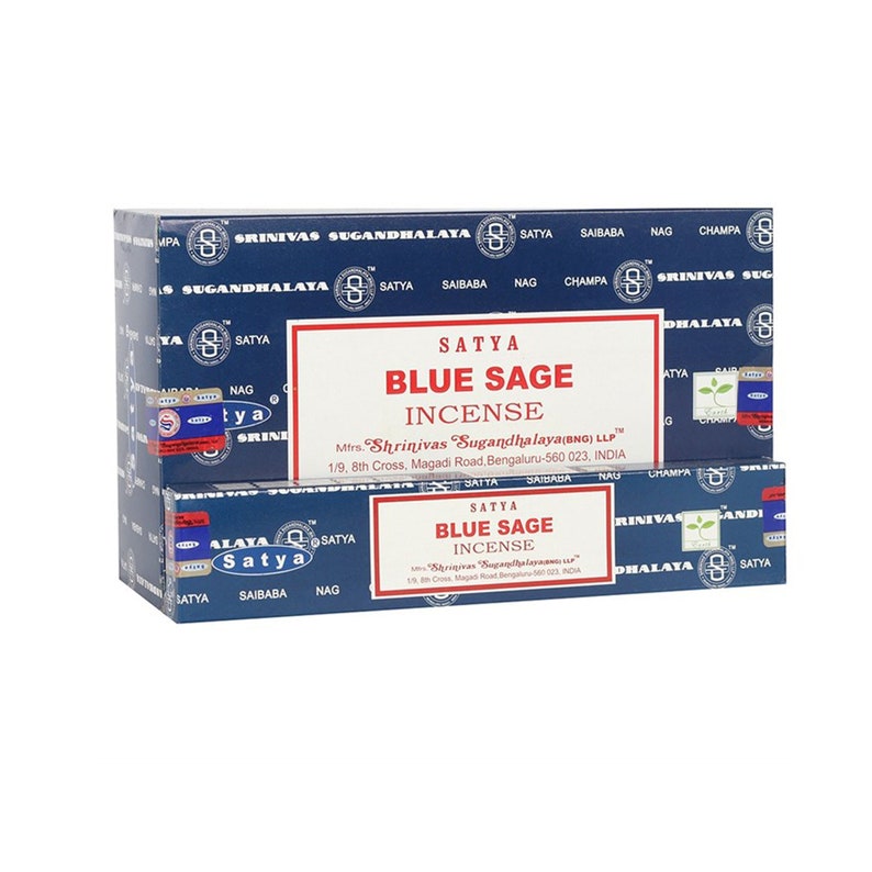 Satya Incense Sticks Nag Champa Genuine Joss 15g Original Hand Made Rolled White Sage Sandalwood Natural Insence Joss Mix & Match Blue Sage